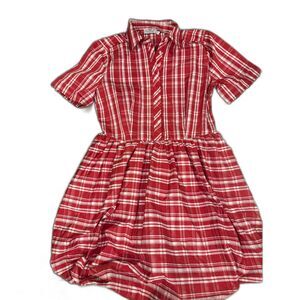 Vineyard Vines Performance Dupioni Bubble Shirt Dress sz 6